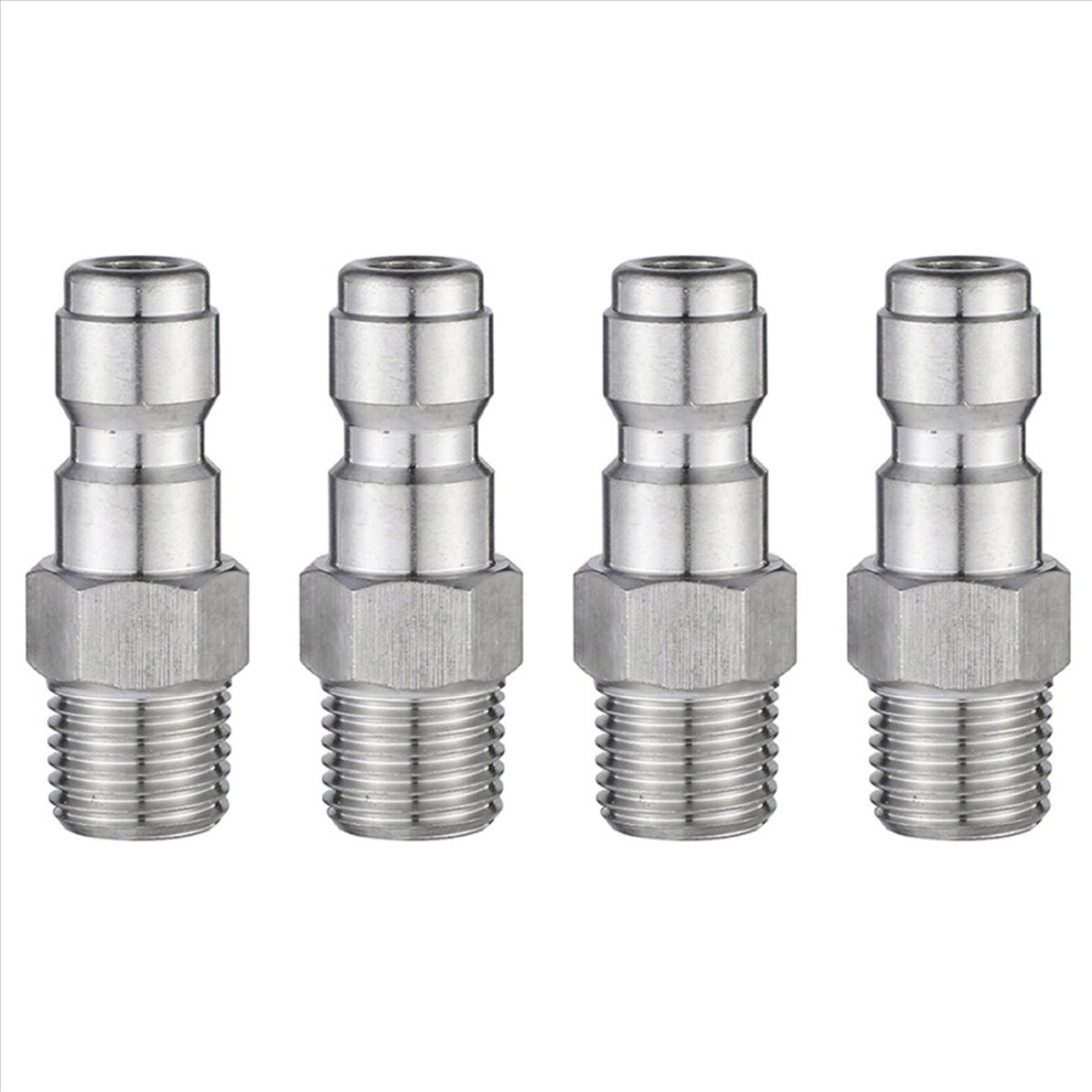 4X Pressure Washer Snow Foam Quick Plug Connector 1/4 Inch To - Wand Adapter Quick Disconnect 4852070734134
