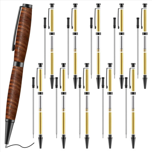 Kit Complet Fabrication Stylos Bois – Mandrin Rotatif, Coupe-Tige, Foret 7mm Et Accessoires, Pour Tour à Bois – Idéal Bricolage Précis