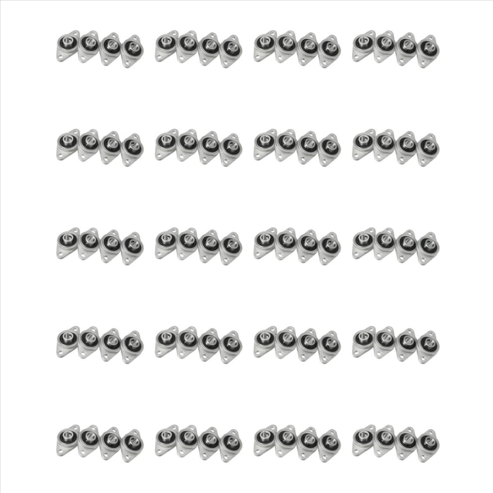 80Pcs Kfl08 Pillow Block Bearing 8Mm Bore Diameter Zinc Alloy Rhombic Flange Bearing For Cnc 4852070741040