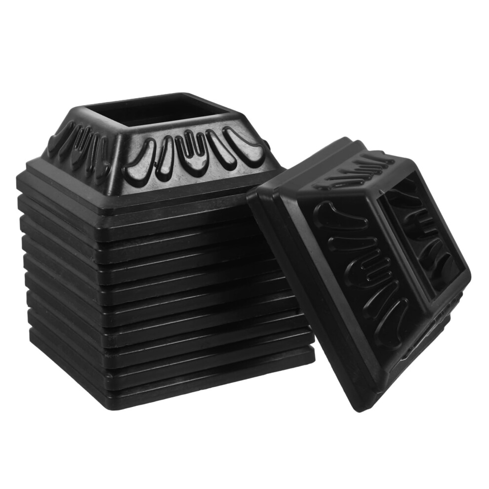 10Pcs Pvc Post Base Cover Skirt For Deck And Fence, Weatherproof, Easy Install, Decorative Finish 9001264066086