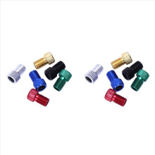 12 stuks aluminium adapter Presta naar Schrader ventiel adapter converter fietsband binnenband kleurrijk