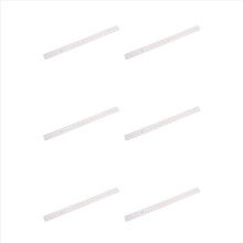 Régua reta de plástico transparente com 6 peças, medindo 40 cm (16 polegadas) de comprimento.