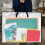 Conjunto de 6 Pastas para Portfólio de Arte 19x25 Polegadas, Ideal para Guardar Obras de Arte e Pôsteres, com Zíper e Alça. 6