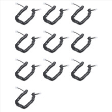 10 stuks 9,3 inch zwarte RJ9 telefoonmodem spoelkabel