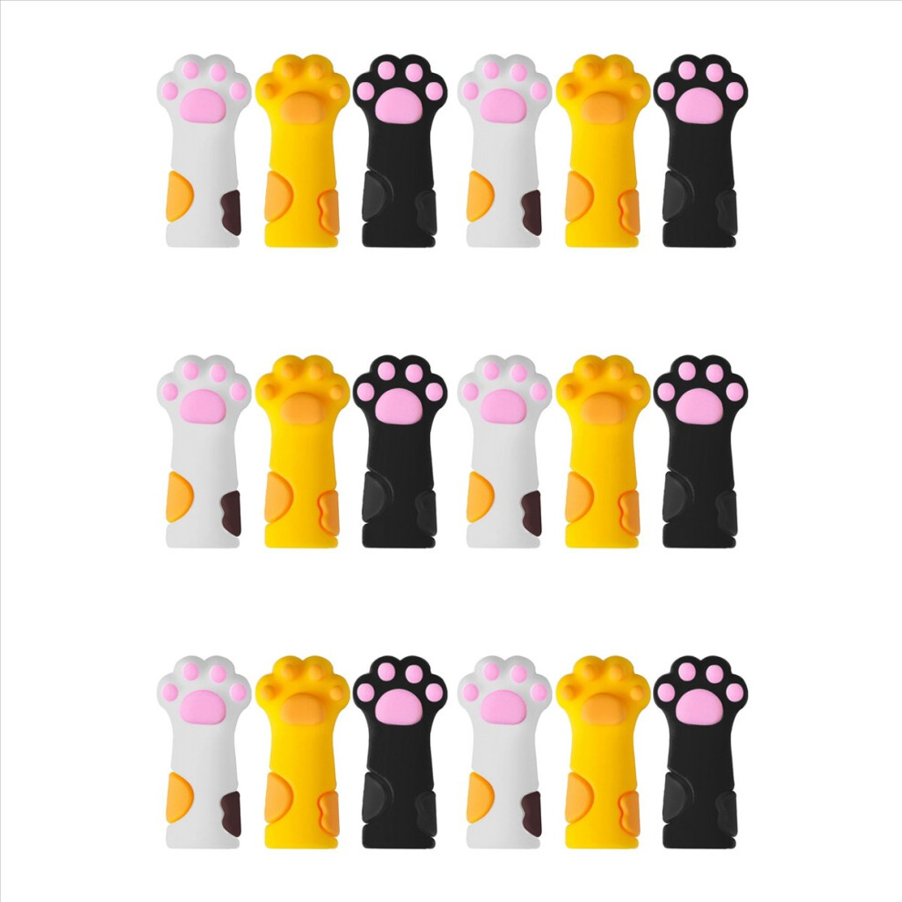 18Pcs Cute Nipper Cover Protective Sleeve for Nail Cuticle Scissors Cover Manicure Pedicure Tools Dead Skin Tweezers Cap