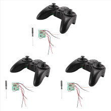 3X 6CH 2.4G afstandsbediening, zender/ontvanger, radiosysteem voor DIY RC-boten, auto's, 50M besturing