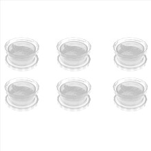 6x Keuken Multifunctionele Knoflookpers Handmatige Knoflookrolpers Chopper Keukengadgets Accessoires Wit