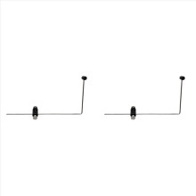 2X Portable Fly Tying Vise Tool Fly Vise Fishing Hook Rotary Fly Gears 360 Rotation Multiple Adjustments Black
