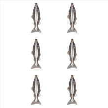 6 Set Fish-Shape Hip Flask 5Oz Bottle Mini Pocket Flask Stainless Steel Party Drinkware for Outdoor