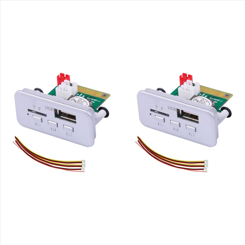 2X Bluetooth 5.0 Mp3 Wma Ape Decoding Board Car Audio Usb Tf Fm Radio Handsfree Module Mp3 Player For Speaker 5V 4852070744713