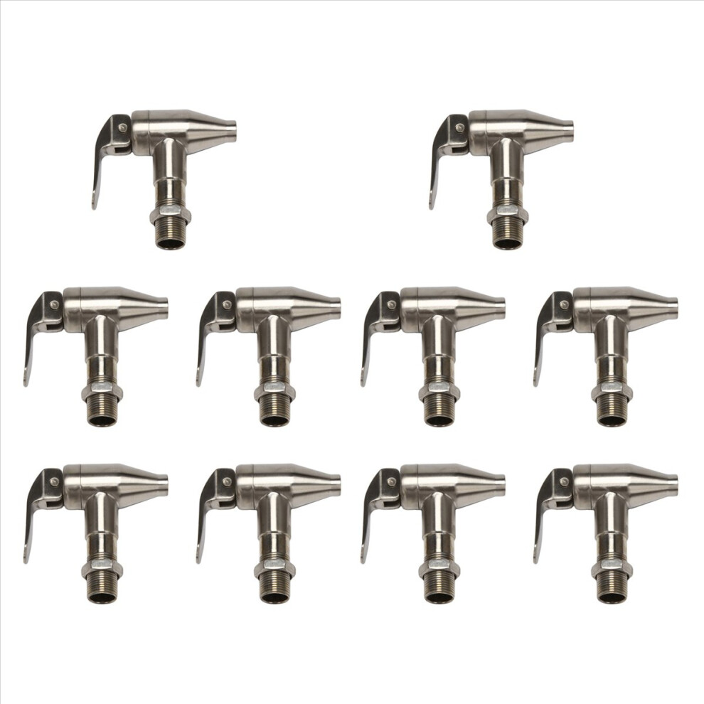 10X Beverage Dispenser Replacement Spigot,Stainless Steel Polished Finished, Water Dispenser Replacement Faucet 4852070751278
