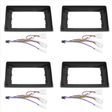 Kit de instalação de painel frontal 2Din de 4 peças para sistema de som WISH (2009-2012), com DVD integrado ao painel do carro.
