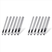 12x 6 maten ovale perforator voor leer 6 mm-10 mm holle leerbewerking handmatige perforatorset voor leerbewerking