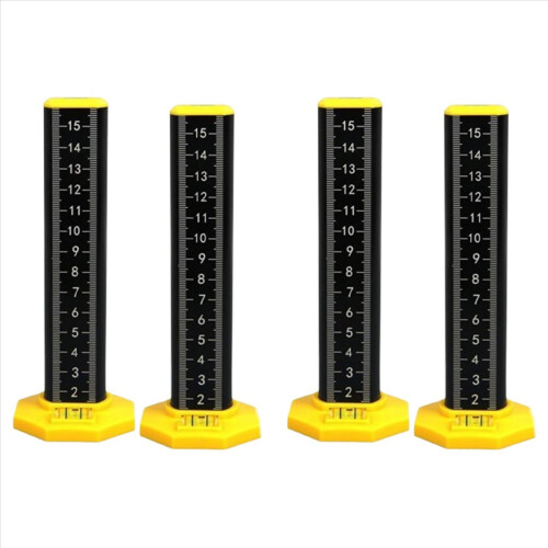 2X Ceiling and Floor Tile Height Ruler,Double-Sided Scale Dual Use Measuring Ruler with Magnetic Base