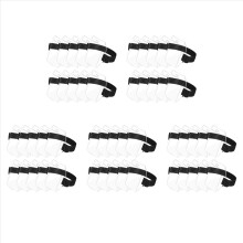 Porta credencial de brazo, brazalete, porta credencial de identificación con hebilla de ajuste, tamaño universal para pases de trabajo (50 unidades)