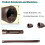 Adjustable Gutter Downspout Extension Pipe, Expandable Rainwater Drainage Hose, Black Round 2