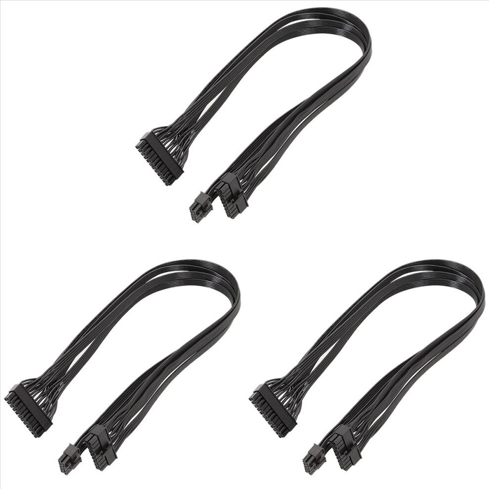 3X 18+10-Pin To 24-Pin Atx Power Supply Cable, Modular Psu Power Cable For Rmx Series Rm1000x/Rm850x/Rm750x 4852070746106