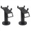 2X Universal Pos Machine Επιτραπέζια Βάση Περιστρεφόμενη Βάση Ταμείων POS Rack Display Bracket Μαύρο 1