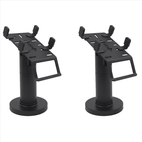 2X Universal Pos Machine Επιτραπέζια Βάση Περιστρεφόμενη Βάση Ταμείων POS Rack Display Bracket Μαύρο
