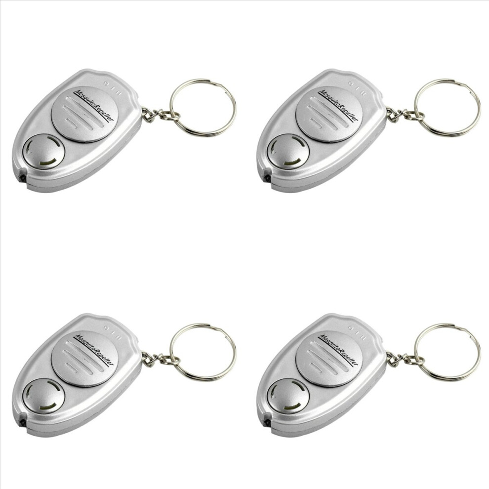 4X Portable Mosquito Repellent Plug-In Mosquito Repellent Electronic Ultrasonic Keychain 4852070742269