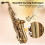 Eb-Altsaxophon, Messing, lackiert, Gold, 10