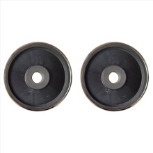2X Rebolo de diamante para lapidação de joias com furo de eixo
