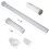 Gutter Downspout Extender 11.5ft Adjustable Flexible Extension 2 Pack Universal Fit Rainwater Drainage White 5