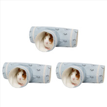 3x Cavia's Tunnelbuis Egels Nederlandse Ratten Hamsters Baardagaam Kleindier Huisdierbed Speelgoed Blauw