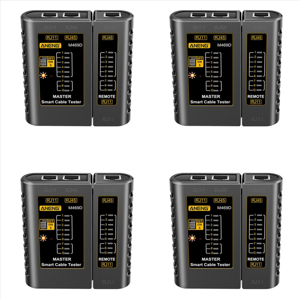 4X M469d Rj45 Cable Lan Tester Network Cable Tester Rj11 Rj12 Cat5 Utp Lan Cable Tester Networking Tool A 4852070748384