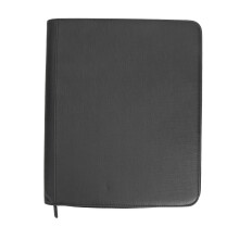 Pasta para cartas de baralho com zíper, bolso lateral para carregamento, capas transparentes de alta qualidade, resistente, feita em couro PU