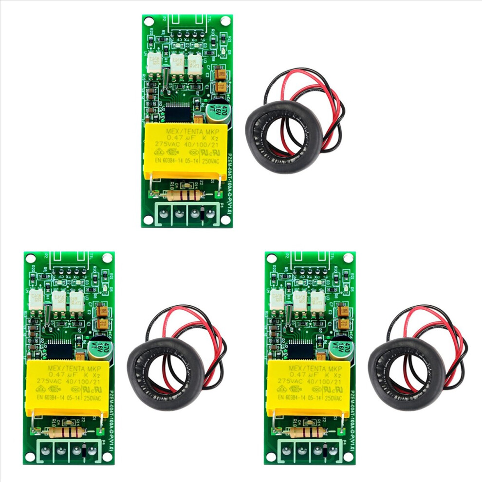 3X 100A Pzem 004T 3.0 Version Wattmeter+Close Ct Kwh Meter Volt Amp Current Test Module For Ttl Com2/Com3/Com4 4852070747486
