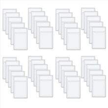 40 Stück Schutzhüllen für Sammelkarten aus Acryl, transparent, mit Etikettenposition, Hartschalen-Kartenhüllen