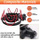 Suporte universal ajustável para microfone com 5 unidades, compatível com microfones de 18 mm a 57 mm. 6