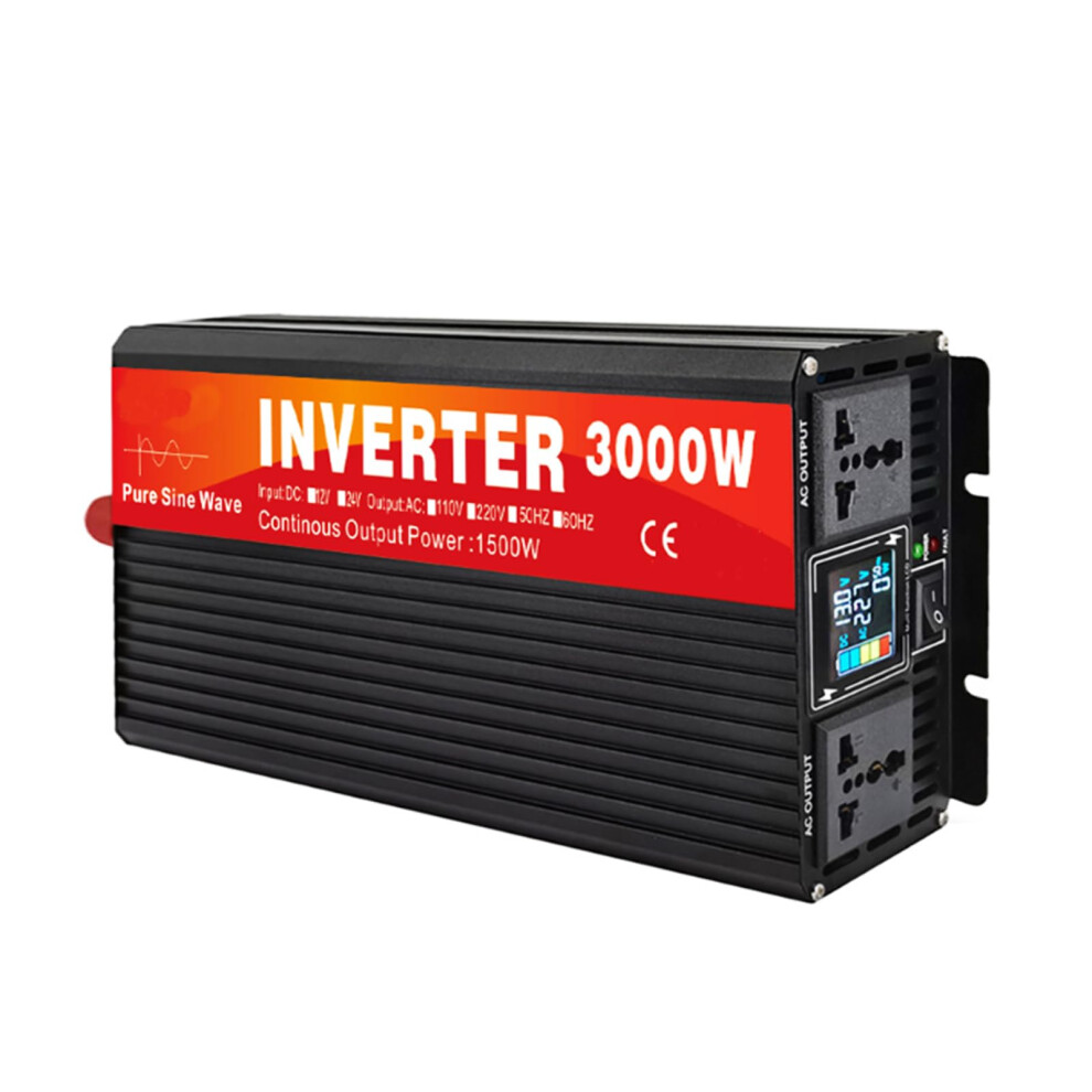 3000W Pure Sine Wave Inverter 12V 24V To 110V 220V Efficiency For Rv And Home Use 9001264066666
