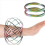 Conjunto de 4 Pulseiras Mágicas com Anéis Flutuantes de Metal (Arco-Íris) 3