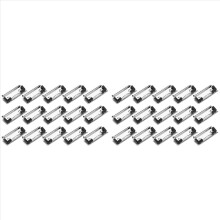 Conjunto de 100 prendedores para prancheta, compatíveis com pranchetas rígidas, prendedores de metal para artigos de papelaria e pastas escolares.