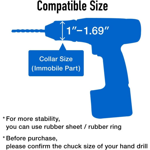 Adjustable Drill Press Stand for Handheld Drill with 0–90 Rotation and HeavyDuty Cast Iron Base 1