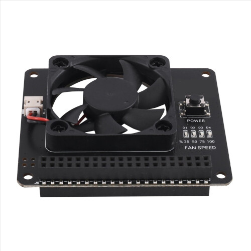 2X FAN HAT for 4B 3B+ 3B PWM Software Control Fan Function Power Button for NEO Case for Pi 4 1