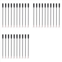 Cable de audio de repuesto de 30 conectores hembra de 3,5 mm a cable desnudo, de extremo abierto, mono de 2 polos y 1/8 de pulgada de 3,5 mm.