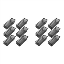 Vloerroosterafdekking, vloerroosterafdekking voor ventilatieroosterfilters voor thuis, 12-pack (4x10 inch, 12 stuks)