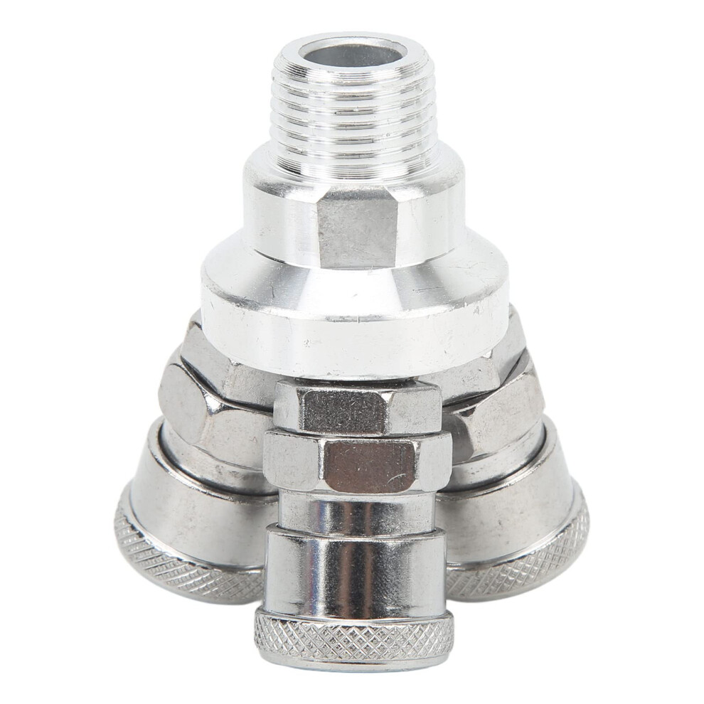 Air Hose Quick Connect Coupler With 360 Swivel, 3 Way Universal Compressor Splitter G1/2 9119770781949