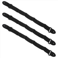 3x Gitarrengurt Ukulele Gitarre Schwarzer Gurt Verstellbare Nylonenden für Gitarren