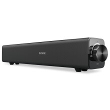 Soundbar per televisore, sistema stereo con bassi potenziati e doppi driver, porte di connessione multiple incluso jack da 3,5 mm, buona qualità,