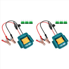 2x autostartkabels voor Makita 18V Li-ion accu's Auto-accessoires Adapter Auto-superchargerkabels