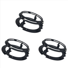 3 stuks 5,75 inch zwarte ronde montagebeugel voor autokoplampen, geschikt voor Touring Softail koplampadapter