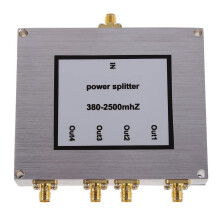 4 Way RF Power Splitter 3802500MHz SMA Female Divider for Wide Frequency Antenna Systems