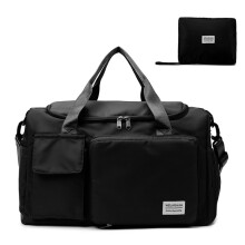 Borsa da viaggio integrata con passante per trolley per uomo e donna, realizzata in tessuto di poliestere di alta qualità, tessuto Oxford e nylon di