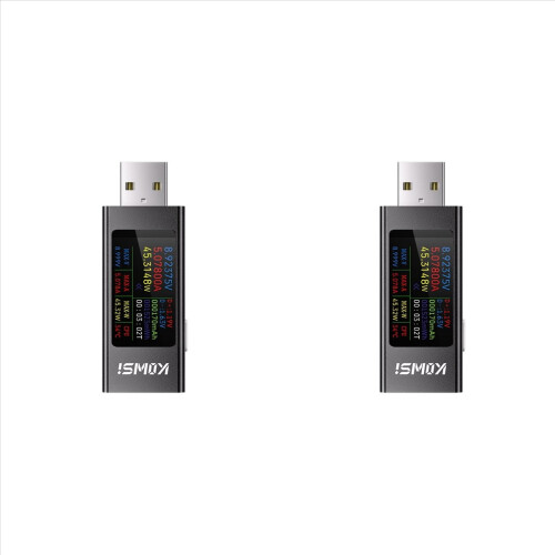 2X USB-ampèremeter Multifunctionele digitale display DC-spanningsmeter Vermogensmeter Mobiele telefoonlaadtester