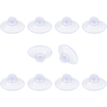 Helt transparenta sugkoppar för glasbord, stark vidhäftning, runda svamphuvudformade, kraftiga sugkoppar utan krokar, klar hud