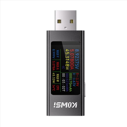 2X USB-ampèremeter Multifunctionele digitale display DC-spanningsmeter Vermogensmeter Mobiele telefoonlaadtester 1